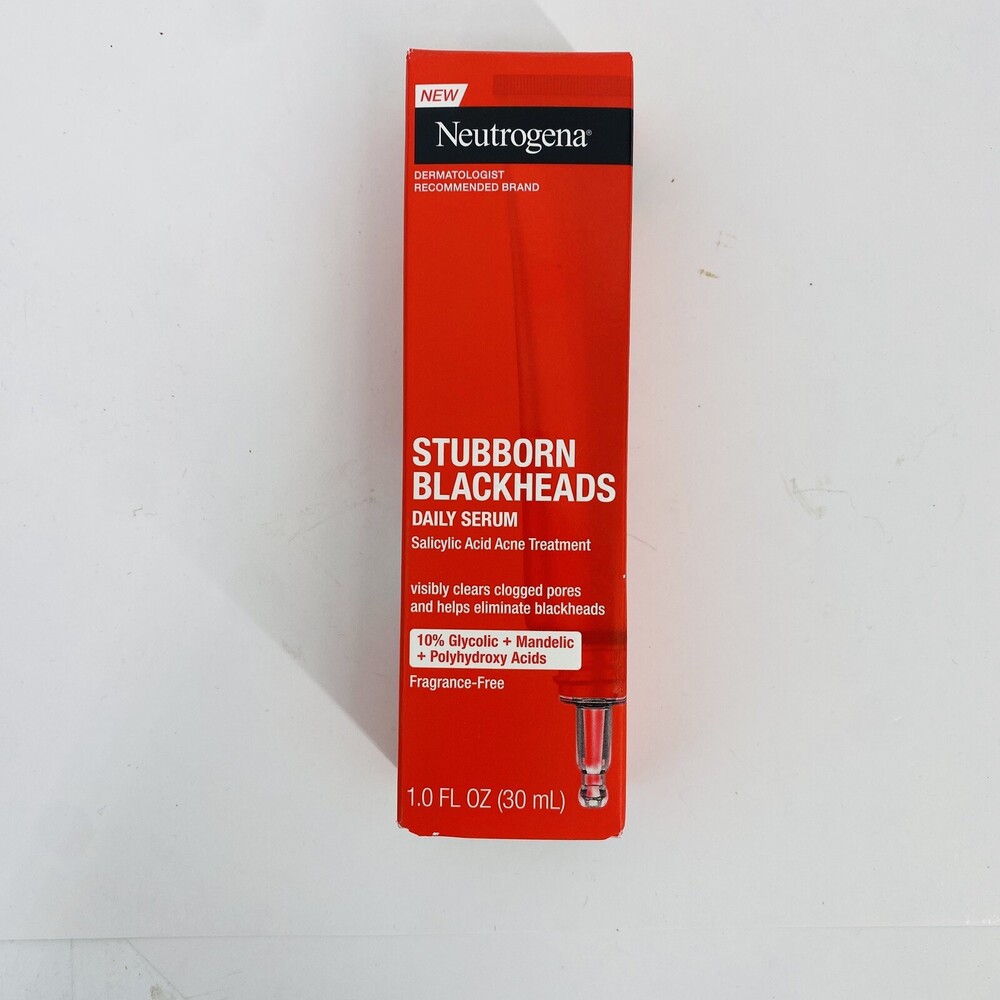 Neutrogena Stubborn Blackheads Daily Syrum Salicylic Acid Acne Treatment 1 Fl Oz
